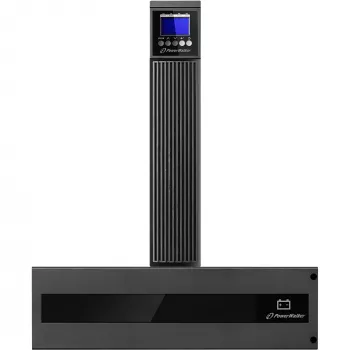PowerWalker VFI 6000 RTG PF1 6000 VA Online dvigubos konversijos UPS - Rackmount/Tower, 2x IEC C19 išvestys, gryna sinusinė banga