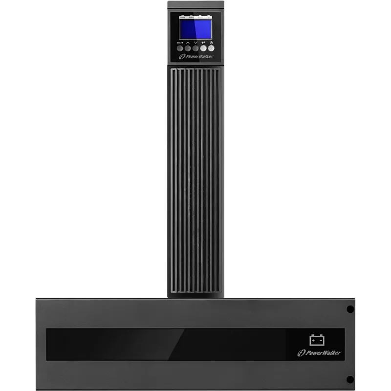 PowerWalker VFI 6000 RTG PF1 6000 VA Online dvigubos konversijos UPS - Rackmount/Tower, 2x IEC C19 išvestys, gryna sinusinė banga