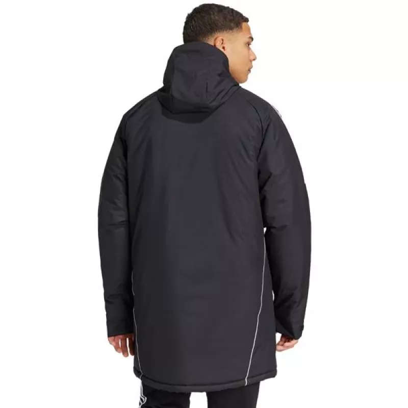 adidas Tiro 24 Stadium Parka vyriškas juodas/baltas, M dydis