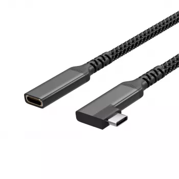 ShiverPeaks USB-C prailginimo kabelis USB-C/C 3.2 PD 90° - kabelis - skaitmeninis/duomenų