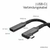 ShiverPeaks USB-C prailginimo kabelis USB-C/C 3.2 PD 90° - kabelis - skaitmeninis/duomenų
