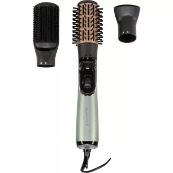 Remington AS 5860 Botanicals karšto oro formuotojas su jonų kondicionavimu, 1200 W, 50 mm šerių šepetys, koncentratoriaus antgalis, šaknų apimties priedas, šalto oro fiksavimas, pažangi keramikos danga su alavijo, jojobos ir rožių ekstraktu, juoda