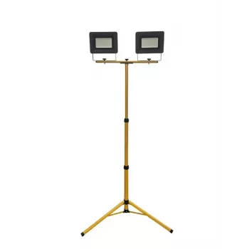 LED prožektorius ant trikojo 2x50W 8500lm IP65 šaltai balta