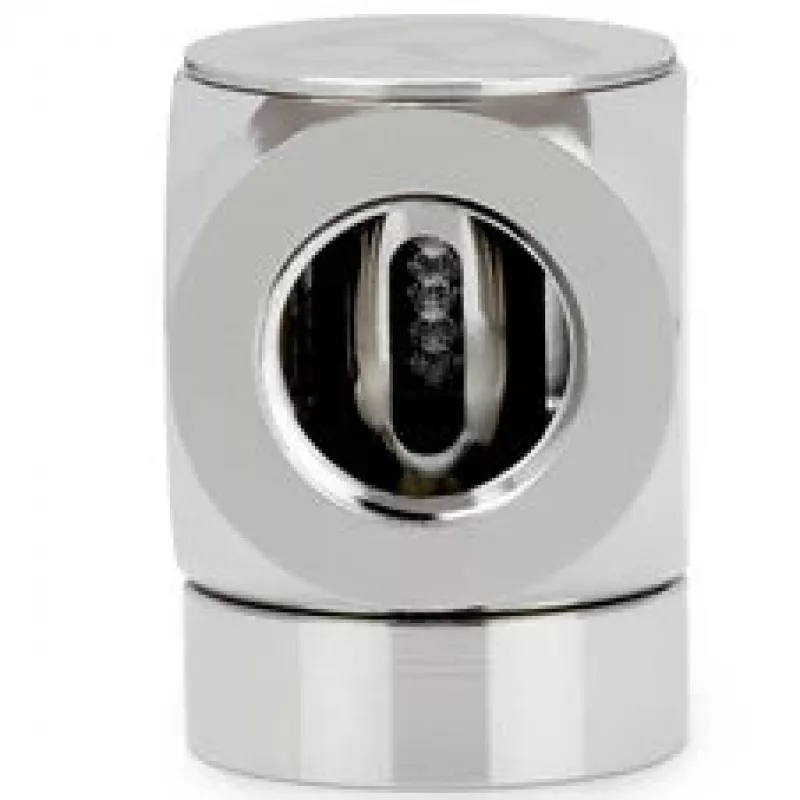 Thermal Grizzly DeltaMate Rotary 90° G1/4 adapteris, moteriškas–moteriškas, blizgus nikelis