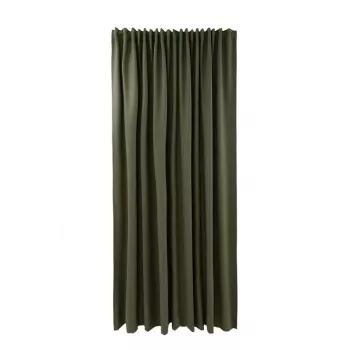 Bari W3630-5057 žalia užuolaida su antgaliais 260x280 cm