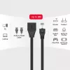 UNITEK Cat.6 STP RJ45 prailginimo kabelis (8P8C) nuo kištuko iki lizdo, 2 m, juodas