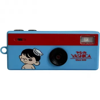 Yashica Funtastic Boy Adventure 35 mm colio vienkartinis fotoaparatas su blykste – 27 kadrų, ISO 400, įvairiaspalvis
