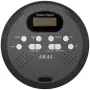 AKAI ACDP-200 PLUS nešiojamasis CD grotuvas su 40s apsauga nuo šuolių, DBBS, USB maitinimu, juodos spalvos