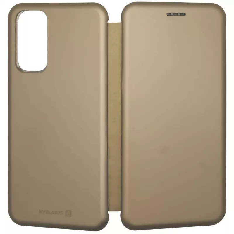 Evelatus Samsung Galaxy A53 5G knygelės dėklas auksinės spalvos
