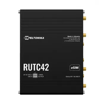 Teltonika Networks RUTC42 (JK) 4G/Wi-Fi 6 dviejų juostų pramoninis korinis maršrutizatorius