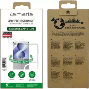 4smarts 360° apsaugos rinkinys, skirtas Samsung Galaxy Z Flip8 – skaidrus