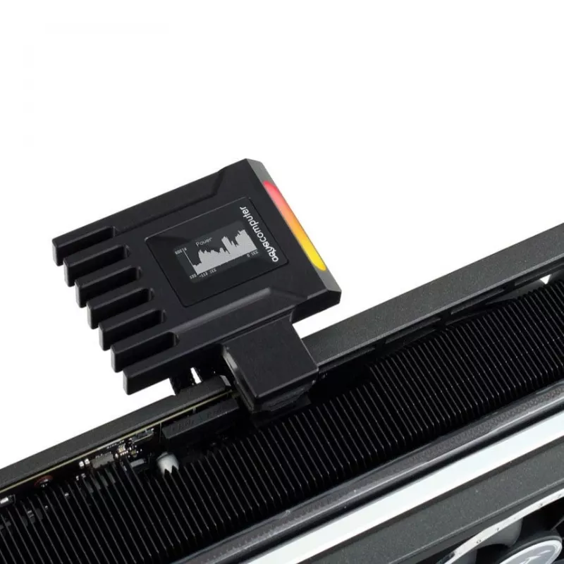 Aqua Computer AMPINEL 12V-2x6 vaizdo plokštės maitinimo valdymas, 650 W, OLED, RGBpx - Type B