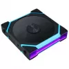 Lian Li UNI FAN SL FLEX Wireless ARGB 120 mm PWM ventiliatorius - 3 vnt., juodas, Reverse Blade