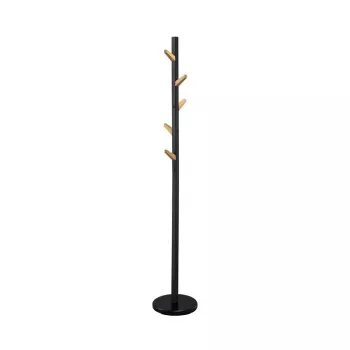 Laisvai stovintis drabužių kabykla W66 juoda 177 cm, milteliniu būdu dažytas plienas, 15 kg apkrova