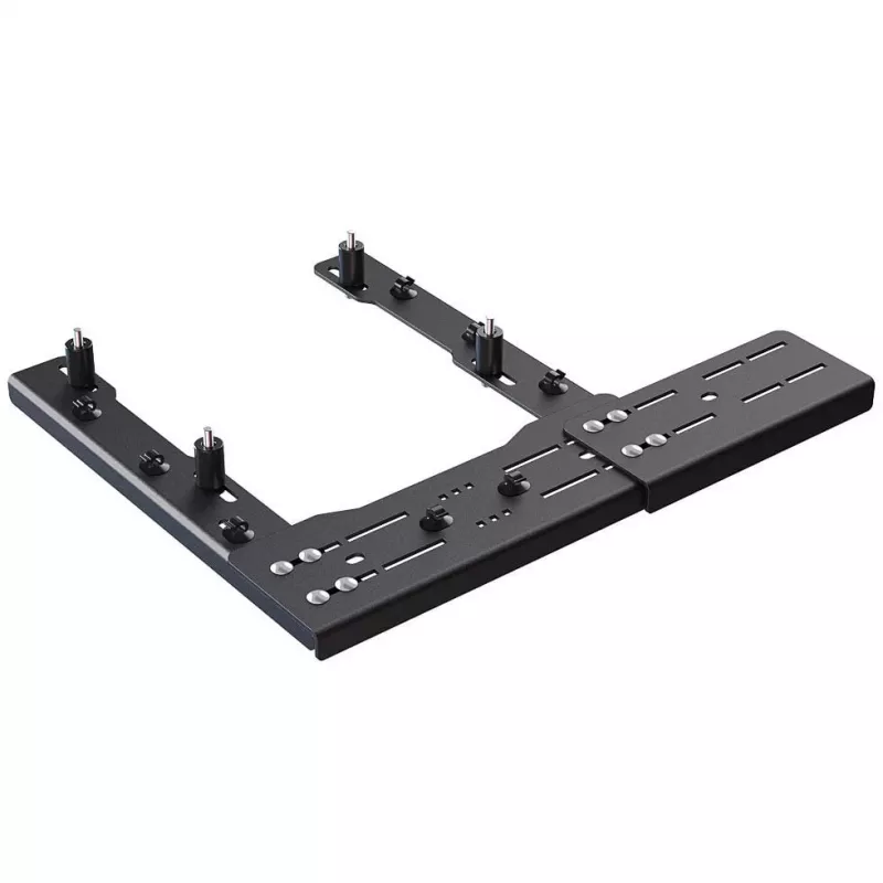VIRPIL Controls kėdės laikiklio prailginimo plokštė, 140 mm - juoda