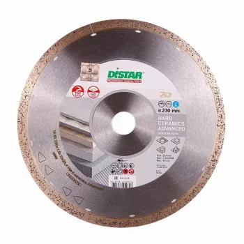 Deimantinis diskas HARD CERAMICS 230 mm ištisinėmis briaunomis porcelianui ir kietajai keramikai