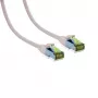 IT-BUDGET Cat.6A S/FTP LSZH 0,5 m baltas jungiamasis laidas, 10Gbps, PoE+, 600MHz, varis