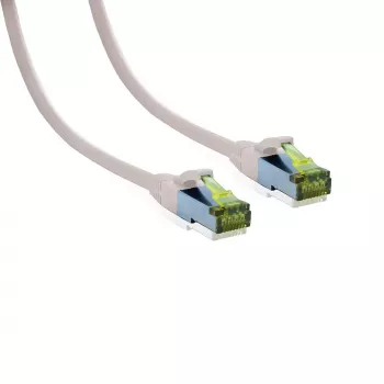 IT-BUDGET Cat.6A S/FTP LSZH 0,5 m baltas jungiamasis laidas, 10Gbps, PoE+, 600MHz, varis