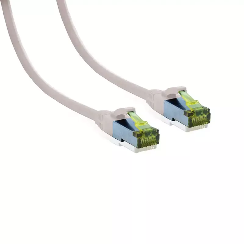 IT-BUDGET Cat.6A S/FTP LSZH 0,5 m baltas jungiamasis laidas, 10Gbps, PoE+, 600MHz, varis