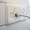 IT-BUDGET Cat.6A S/FTP LSZH 0,5 m baltas jungiamasis laidas, 10Gbps, PoE+, 600MHz, varis