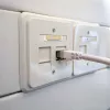 IT-BUDGET Cat.6A S/FTP LSZH 0,5 m baltas jungiamasis laidas, 10Gbps, PoE+, 600MHz, varis