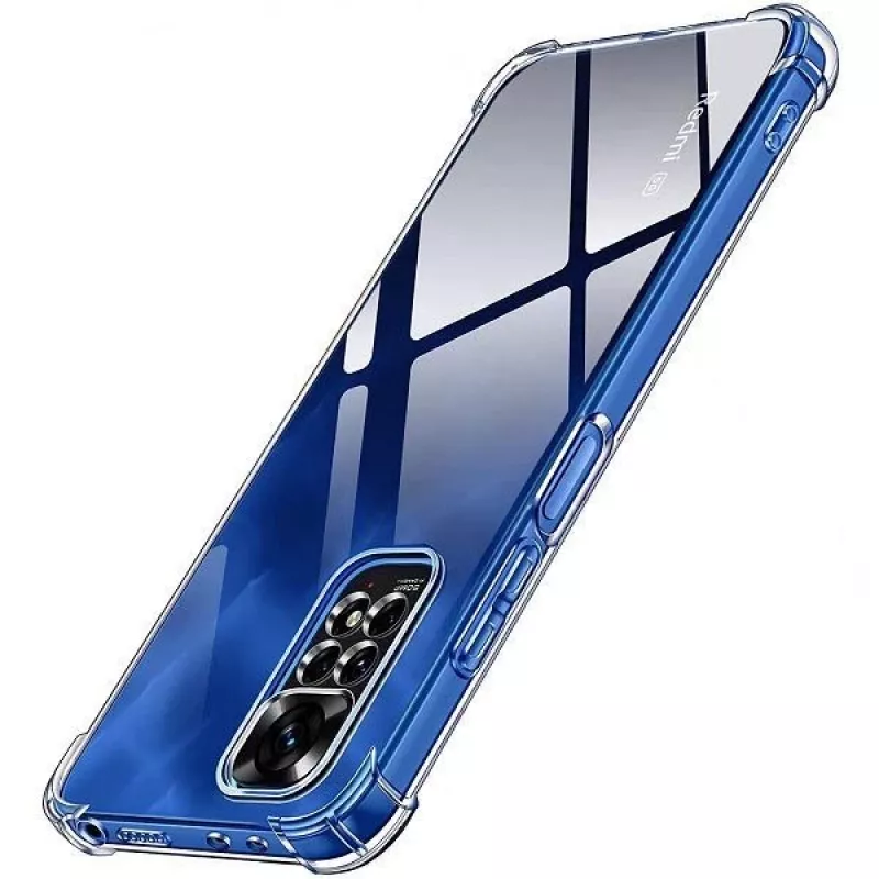 Evelatus Xiaomi Redmi Note 11/11S karinio standarto smūgiams atsparus silikoninis dėklas TPU permatomas