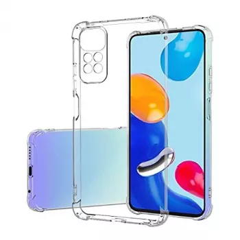 Evelatus Xiaomi Redmi Note 11/11S karinio standarto smūgiams atsparus silikoninis dėklas TPU permatomas