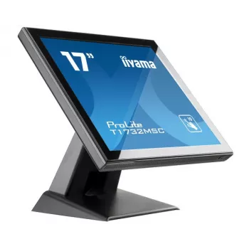 Iiyama ProLite T1732MSC-B5X 17 colių SXGA 5:4 10 taškų jutiklinis LED monitorius su HDMI, DisplayPort, VGA, USB šakotuvu ir garsiakalbiais