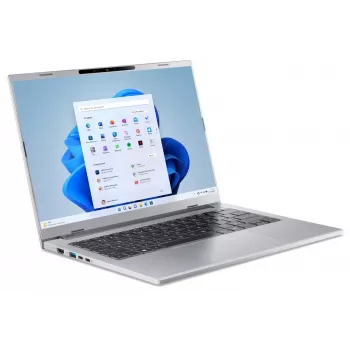 Acer Aspire 14 AMD Ryzen AI 5 330 14 colių OLED nešiojamas kompiuteris - 16GB, 512GB, Windows 11 Home, plieno pilka
