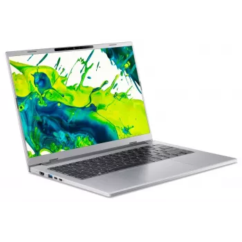 Acer Aspire 14 AMD Ryzen AI 5 330 14 colių OLED nešiojamas kompiuteris - 16GB, 512GB, Windows 11 Home, plieno pilka