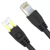UNITEK Cat.7 S/FTP 2,0 m Ethernet jungiamasis laidas, 10Gbps, 600MHz, auksu dengti RJ45, juodas
