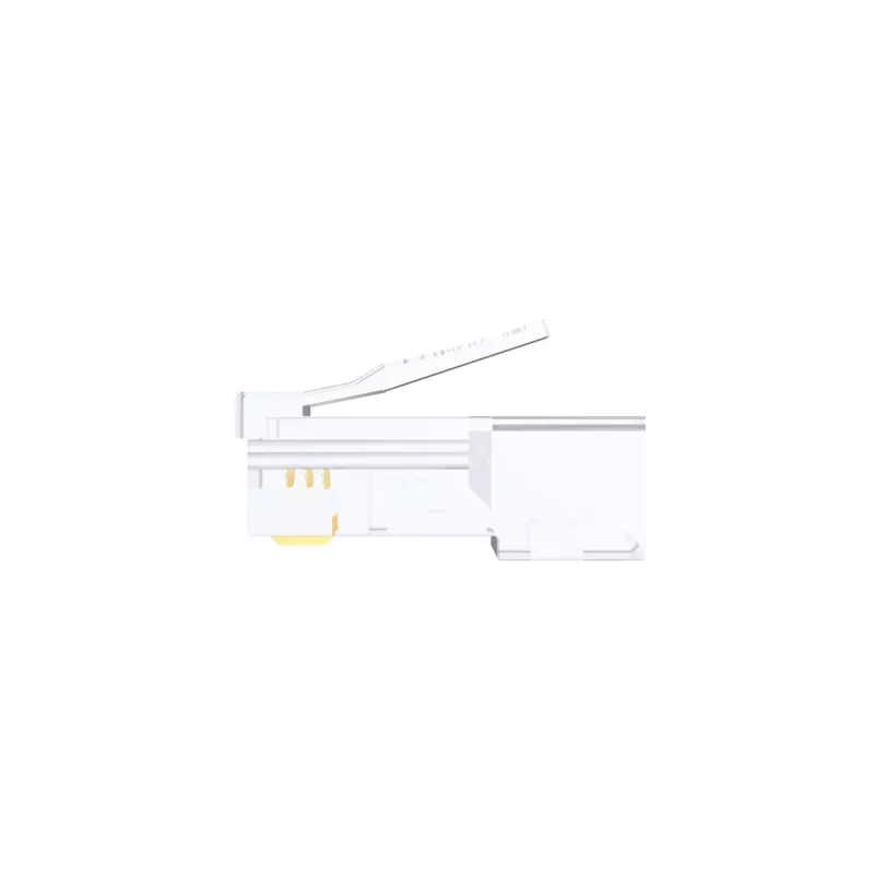 UNITEK 100 vnt. Cat.6 Pass-Through RJ45 moduliniai kištukai (UTP, 23-26AWG, auksuoti kontaktai)