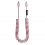 Native Union Pop Cable USB-C į USB-C 2,4 m 60W pintas kabelis (Candy)