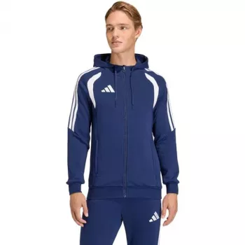adidas Tiro 26 League prakaitui atsparus pilno užtrauktuko gobtuvas vyrams, tamsiai mėlynas, L dydis