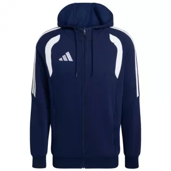 adidas Tiro 26 League prakaitui atsparus pilno užtrauktuko gobtuvas vyrams, tamsiai mėlynas, L dydis