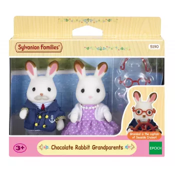 Sylvanian Families Šokoladinių Triušių Senelių Figūrėlių Rinkinys