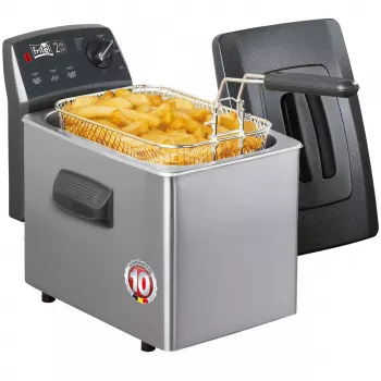 FRITEL TURBO SF gilus riebalų keptuvė 4L 2800W antracito metalinė/sidabrinė