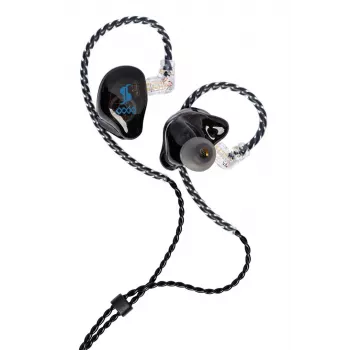 Stagg SPM-435 BK ausinės į ausį monitorinės, 9,2 mm dinaminiai garsiakalbiai, 20 Hz–20 kHz, 16 omų, 3,5 mm lizdas, juodos spalvos