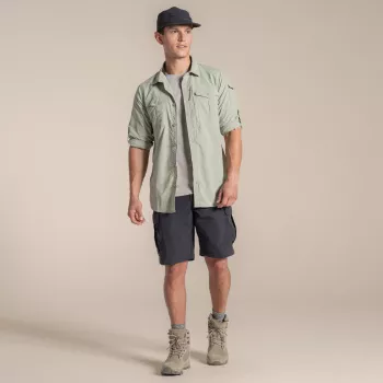 Craghoppers NosiLife Adventure LS Shirt III - vyriški kelioniniai marškiniai, Bay Leaf, M