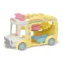 Sylvanian Families Adventure Kindergarten Bus Rainbow - žaislinis autobusas su darželio įranga
