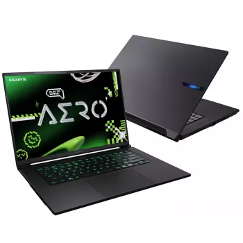 GIGABYTE AERO X16 4WHN3EEC64AH 16 colių OLED nešiojamas kompiuteris - AMD Ryzen 9 AI 465, 16GB DDR5, 1TB SSD, RTX 5070, Windows 11 Home, sidabrinis