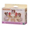 EPOCH Sylvanian Families trijų dalių sėdimųjų grupė – svetainės baldų rinkinys su sofa, foteliais, staliuku ir pagalvėlėmis