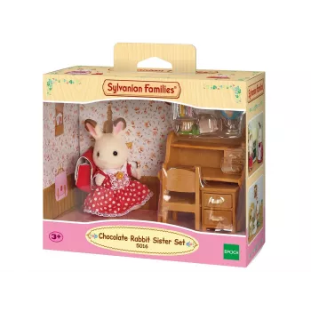 Sylvanian Families Chocolate Rabbit Sesės darbo stalas