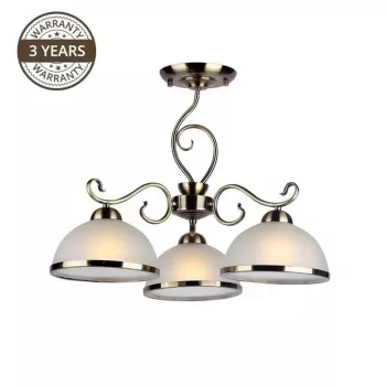 Estera MX90746C/3 3-jų šviestuvų E27 lubinis šviestuvas, chromuotas