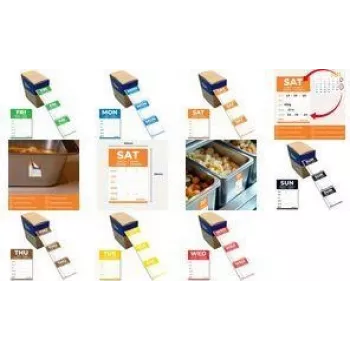 Avery Day Labels SAT nuimamos 40 x 56 mm oranžiniai rašymo laukai užapvalintais kampais - 500 etikečių