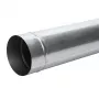 Dūmtraukio įdėklas vamzdis, 160 mm skersmens, 1 m, juodas plienas, vienasienis, aukštatemperatūris