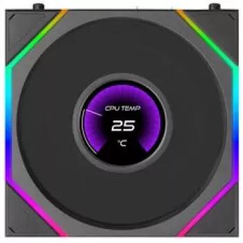 Lian Li UNI FAN TL120 LCD FLEX Wireless ARGB 120mm ventiliatorius - juodas