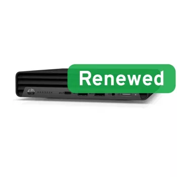 HP Renewed Grade A ProDesk 400 G6 Mini kompiuteris - Intel Core i5-10500T, 16GB RAM, 256GB SSD, Intel UHD Graphics 630, Windows 11 Pro