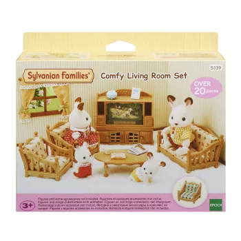EPOCH Sylvanian Families Landhaus Wohnzimmer – kaimiško stiliaus svetainės baldų rinkinys