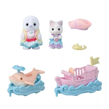 EPOCH Sylvanian Families Pramogų parko bangų karuselės žaidimų rinkinys